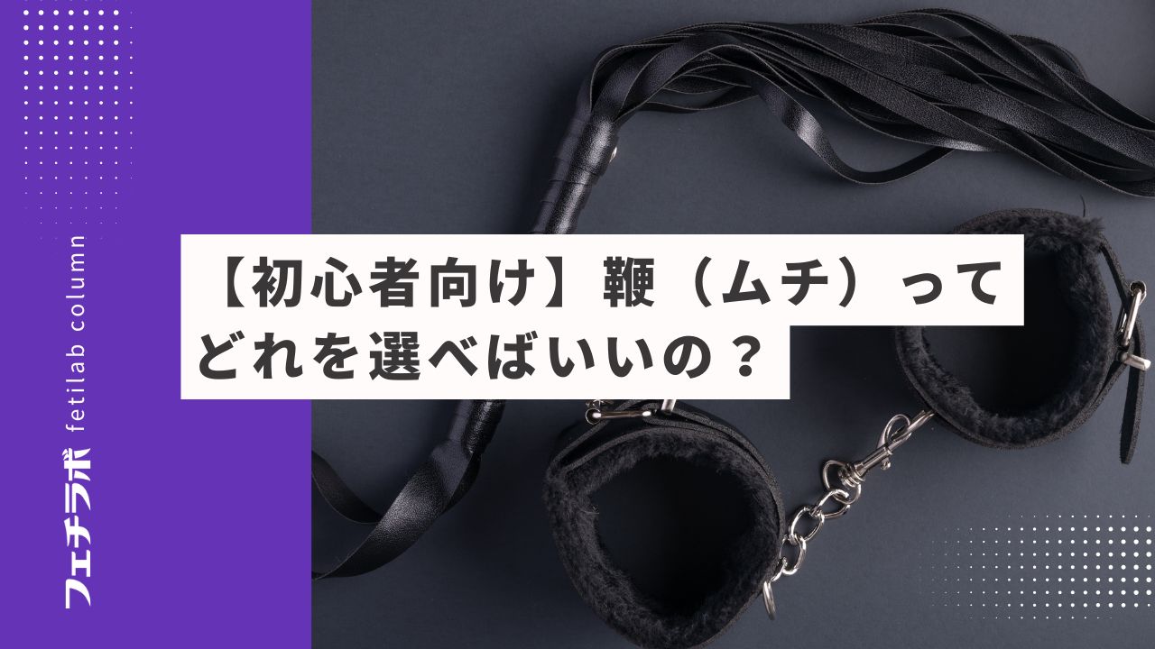 【初心者向け】鞭（ムチ）ってどれを選べばいいの？